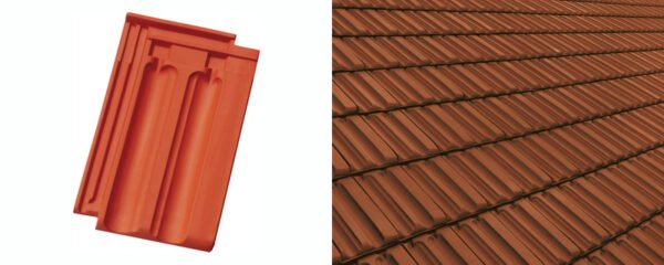 Tigla Ceramica Doppelmuldenfalz-D-15-UE-red Tigla Ceramica Doppelmuldenfalz-D-15-UE-red